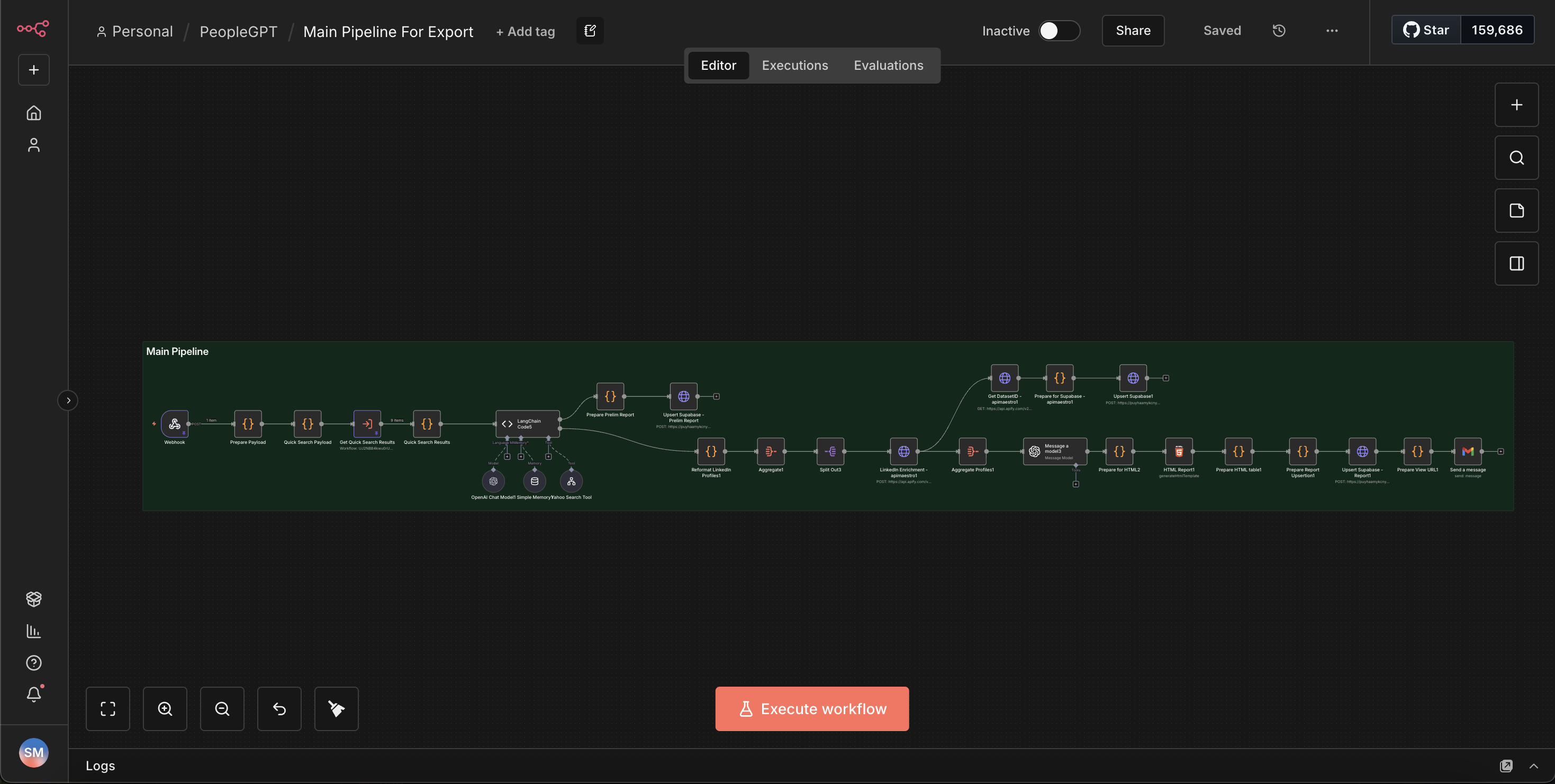 n8n Headhunter Workflow – LLM Agent for Candidate Search